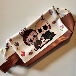 Brown Labubu Toiletry Bag